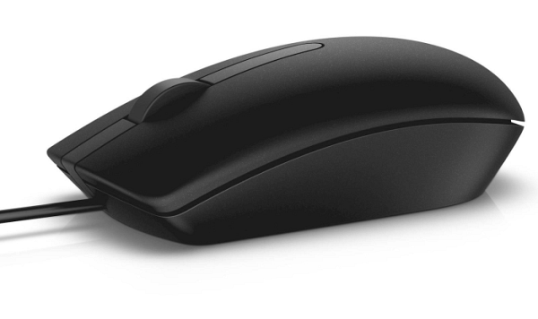 DELL MS116 USB žična optična črna miška