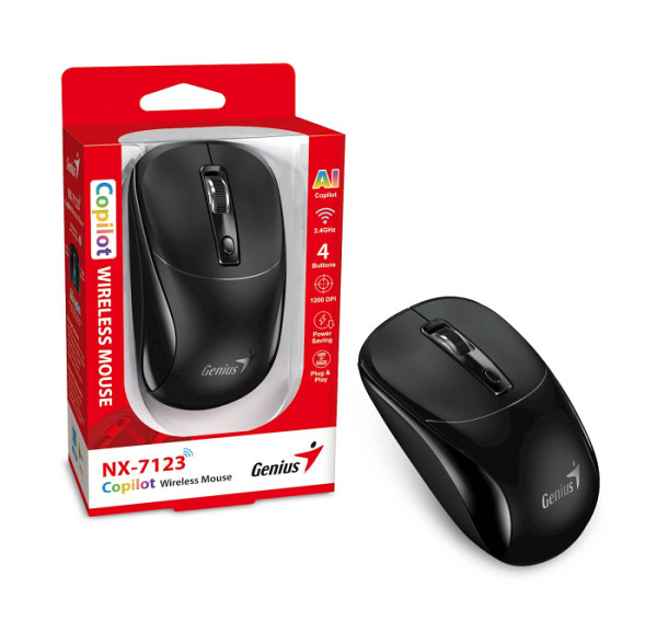 Miška Genius Copilot NX-7123 črna