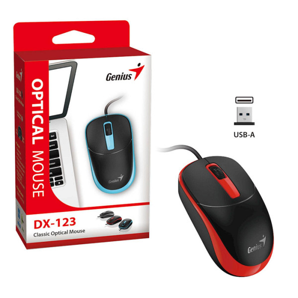 Miška Genius DX-123 siva