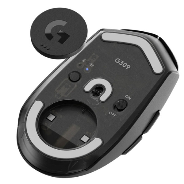 Miška Logitech G309 LIGHTSPEED Wireless, črna