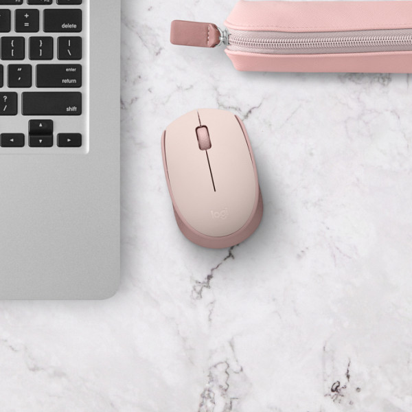Miška Logitech M171 Wireless, roza