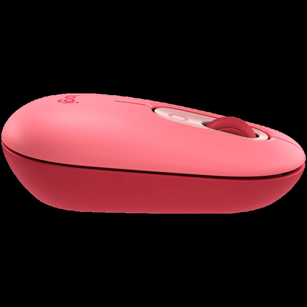 Miška Logitech POP Mouse z EMOJI, Bluetooth, roza
