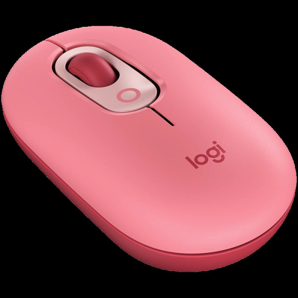 Miška Logitech POP Mouse z EMOJI, Bluetooth, roza