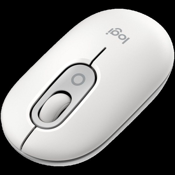 Miška Logitech POP Mouse z EMOJI, Bluetooth, bela