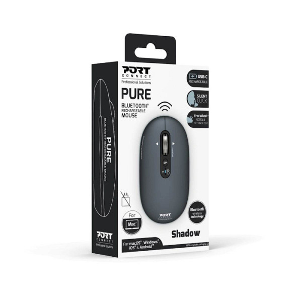 Miška PORT Bluetooth  Pure MAC Shadow
