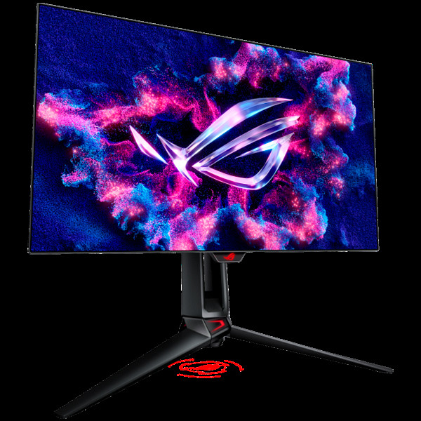 Monitor 26.5'' (67 cm) QHD OLED, 480Hz, HDR10, 2x HDMI, DisplayPort, zvočniki, ASUS ROG Swift PG27AQDP