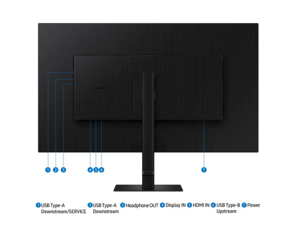 Monitor Samsung 37 S80D ViewFinity S8, VA, 3840x2160, HDMI, DP