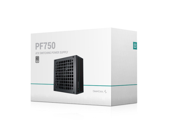 Napajalnik ATX DeepCool PF750, 750W, 80 PLUS, črn