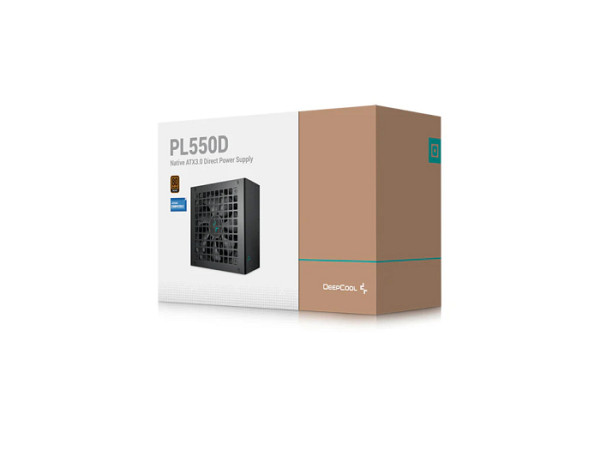 Napajalnik ATX DeepCool PL550D, 550W, 12V-2x6, 80 PLUS Bronze, črn