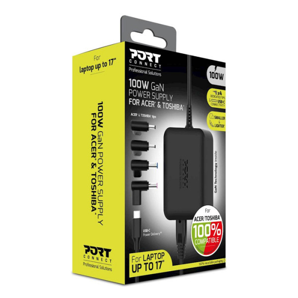 Napajalnik PORT GaN 100W / Acer, Toshiba EU