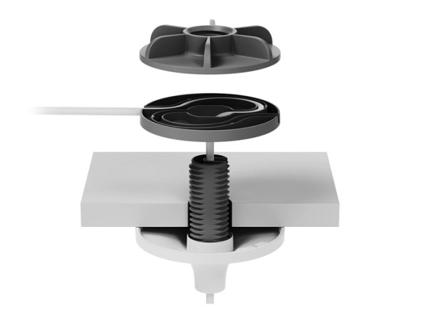 Nosilec za Logitech Mic Pod, stropni, bel