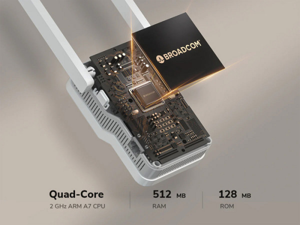 Ojačevalec Wi-Fi Repeater CUDY RE3600, BE3600 WiFi 7 Mesh