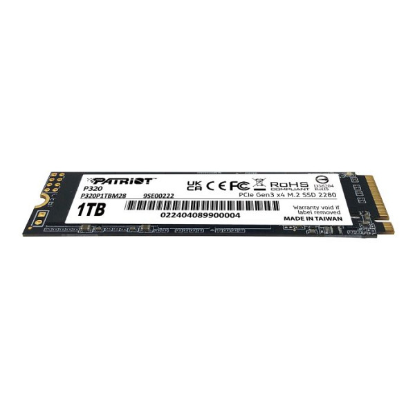 Patriot P320 1TB M.2 NVMe SSD PCIe Gen 3 x4