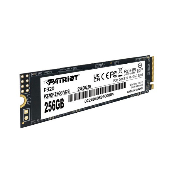 Patriot P320 256GB M.2 NVMe SSD PCIe Gen 3 x4