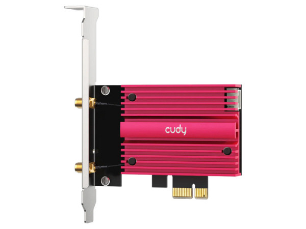 PCI-E brezžični adapter CUDY WE9300S, BE9300 Tri-Band Wi-Fi 7, Bluetooth 5.4, Intel BE200