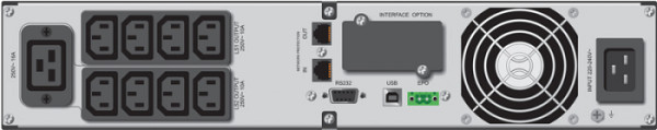 POWERWALKER VI 3000 RT HID Line-interactive 3000VA 2700W UPS rack/stolp brezprekinitveno napajanje