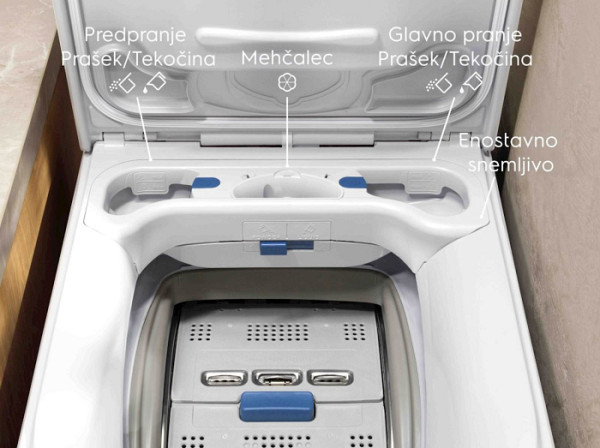Pralni stroj Electrolux EW6T837E, 7 kg, zgor. polnjenje