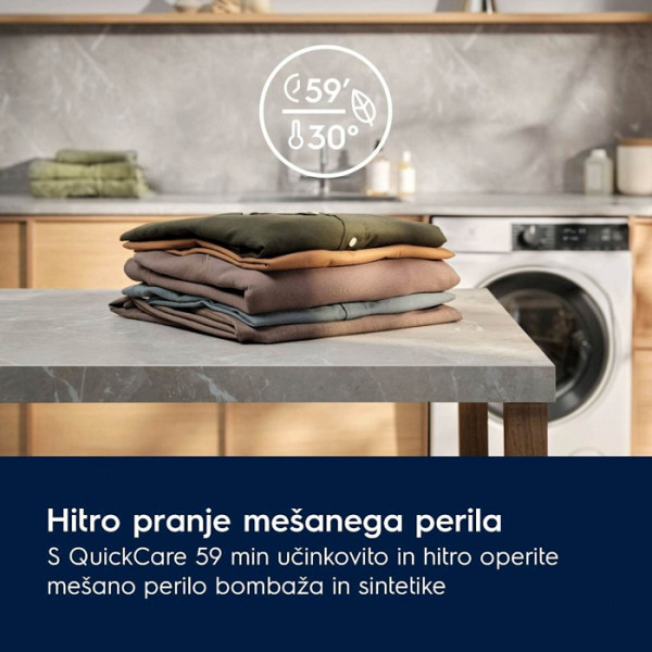 Pralni stroj Electrolux EW7F3614SUE. 10 kg, para