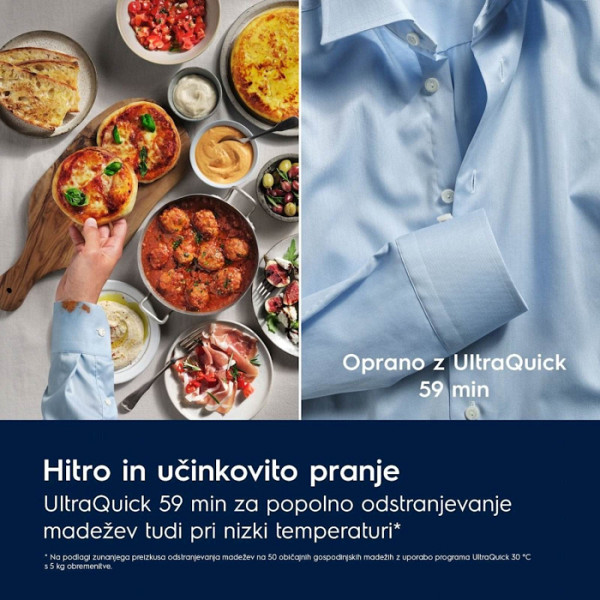 Pralni stroj Electrolux EW7F3614SUE. 10 kg, para