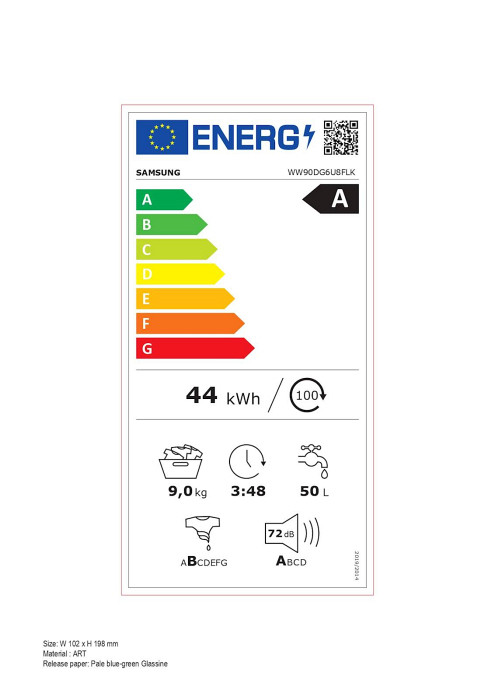 Pralni stroj Samsung WW90DG6U8FLKU4