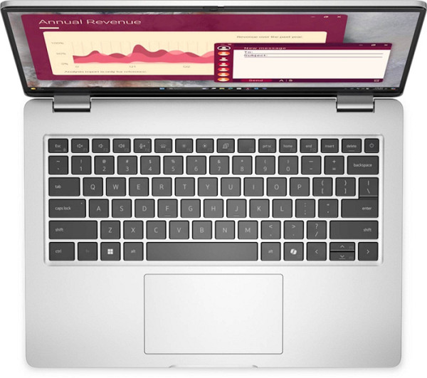 Prenosnik DELL Pro 14 (PC14250) Ultra 7 255U/32GB/SSD 512GB/UMA/W11Pro