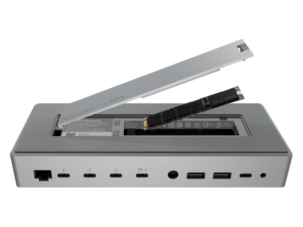 Priključna postaja USB-C Razer Thunderbolt 5 Dock Mercury, PD 140W, SSD reža, 10 v 1