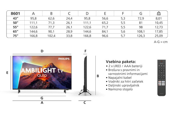 QLED TV PHILIPS 50PQS8611