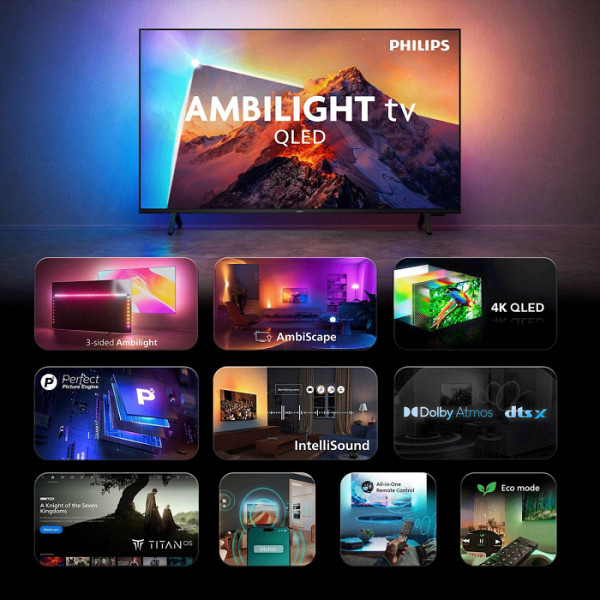 QLED TV PHILIPS 50PQS8611