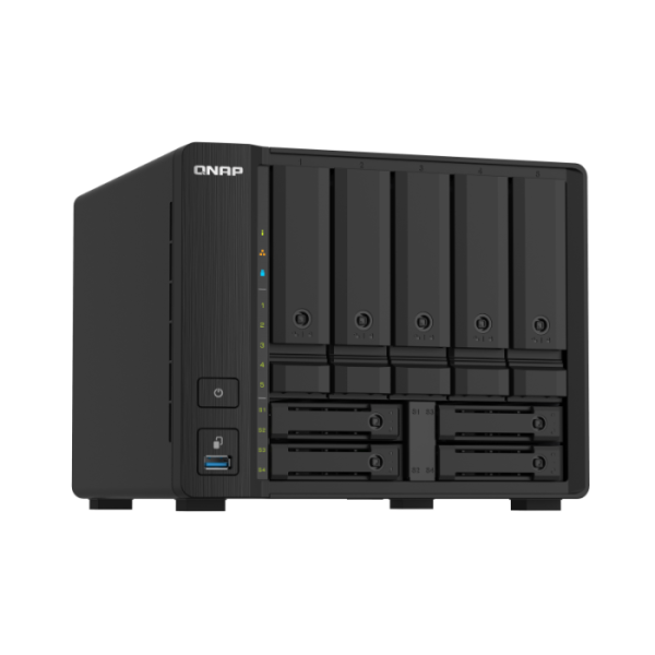 QNAP NAS za 9 diskov, 4GB ram, 2x 10Gb SFP+, 2x 2.5Gb mreža