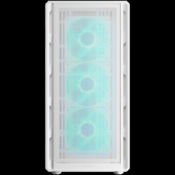 Računalniško ohišje COUGAR AIRFACE PURE PRO, ATX, 3x120mm RGB ventilator spredaj, 1x120mm RGB ventilator zadaj, belo