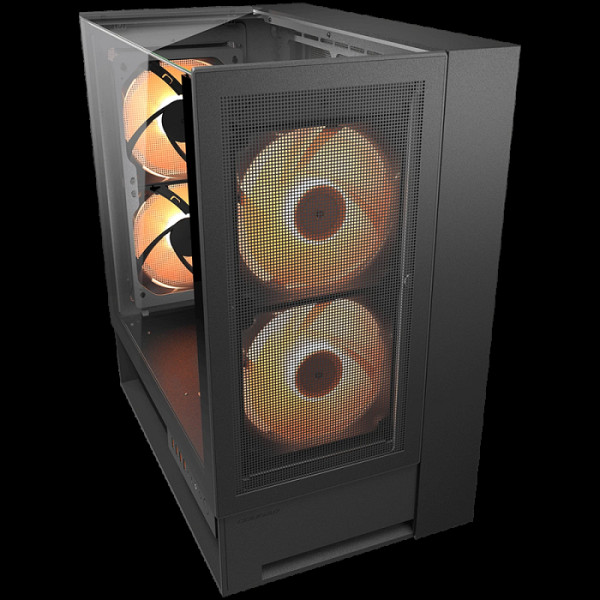 Računalniško ohišje COUGAR OmnyX, ATX, 2X160mm RGB ventilator spredaj, 2X160mm RGB ventilator zadaj, črno