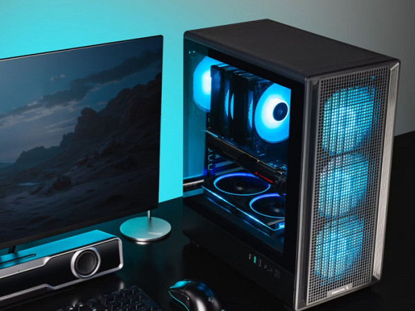Računalniško ohišje DeepCool CC550 4F, ATX, Midi-Tower, ARGB, kaljeno steklo, črno