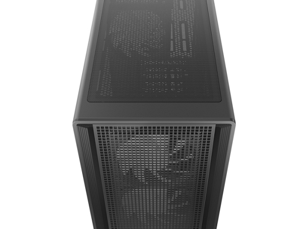Računalniško ohišje DeepCool CC550 4F, ATX, Midi-Tower, ARGB, kaljeno steklo, črno