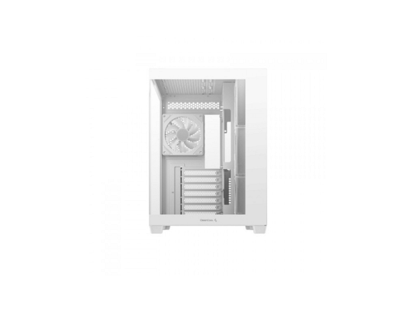 Računalniško ohišje DeepCool CG530 4F WH, ATX, Midi-Tower, ARGB, Kaljeno steklo, belo