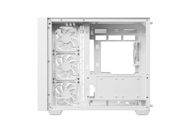 Računalniško ohišje DeepCool CG530U 4F WH, ATX, Midi-Tower, ARGB, ukrivljeno steklo, belo