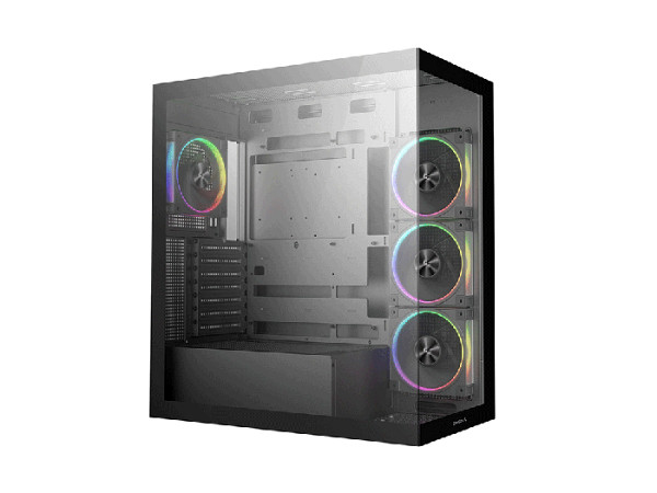 Računalniško ohišje DeepCool CG580 4F V2, ATX, Midi-Tower, Kaljeno steklo, črno