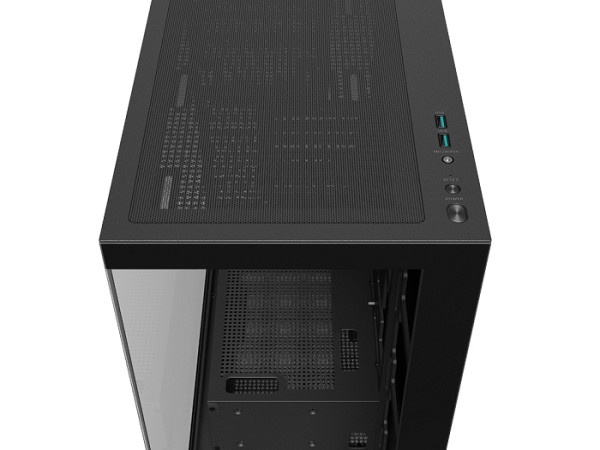 Računalniško ohišje DeepCool CG580, ATX, Midi-Tower, kaljeno steklo, črno