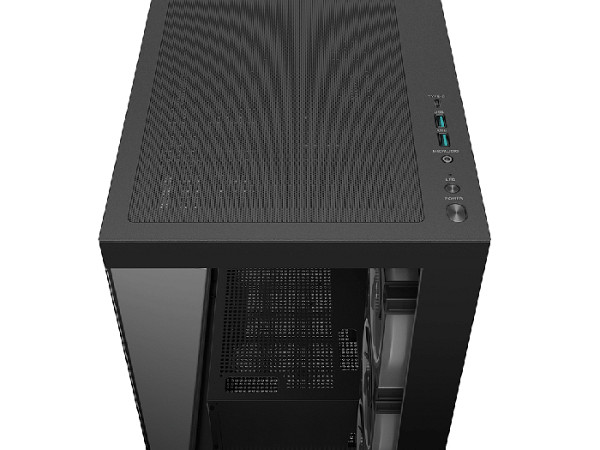 Računalniško ohišje DeepCool CG580 4F V2, ATX, Midi-Tower, Kaljeno steklo, črno