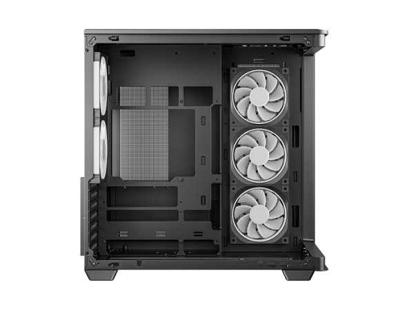 Računalniško ohišje DeepCool CG590U 5F, ATX, Midi-Tower, ARGB, ukrivljeno kaljeno steklo, črno