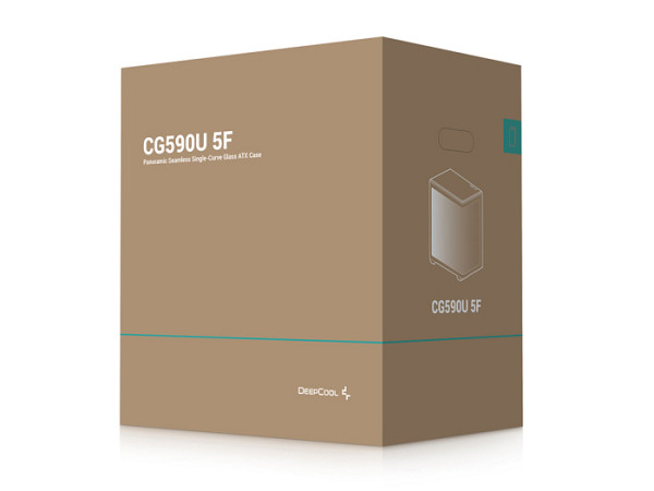 Računalniško ohišje DeepCool CG590U 5F, ATX, Midi-Tower, ARGB, ukrivljeno kaljeno steklo, črno