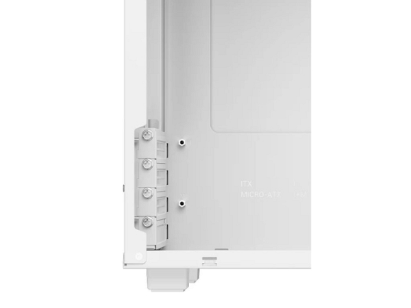 Računalniško ohišje DeepCool CH160 PLUS WH, ITX, Micro-ATX, kaljeno steklo, belo