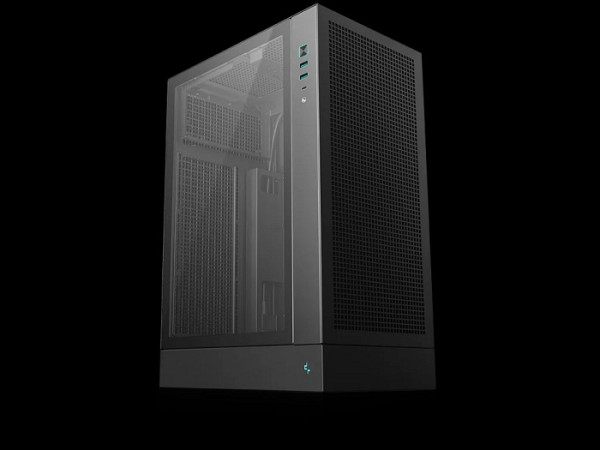 Računalniško ohišje DeepCool CH170 PLUS, ITX, Micro-ATX, kaljeno steklo, črno