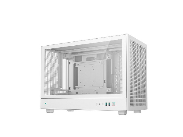 Računalniško ohišje DeepCool CH260, Micro-ATX, kajeno steklo, belo