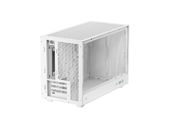 Računalniško ohišje DeepCool CH260, Micro-ATX, kajeno steklo, belo