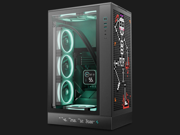 Računalniško ohišje DeepCool CH270 DIGITAL, Micro-ATX, LCD, Kaljeno steklo, črno