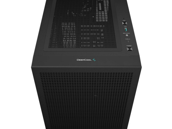 Računalniško ohišje DeepCool CH560 Digital, E-ATX, ARGB, LCD, kaljeno steklo, črno