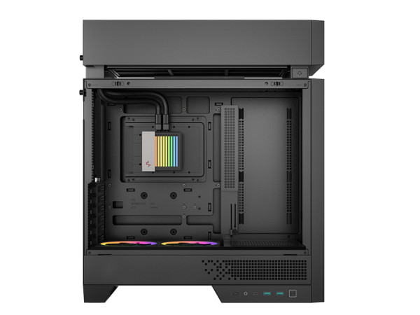 Računalniško ohišje DeepCool CL6600, AIO 360mm, ATX, Midi-Tower, ARGB, kaljeno steklo, črno