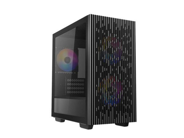 Računalniško ohišje DeepCool MATREXX 40 3FS, Micro-ATX, kaljeno steklo, črno