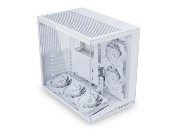 Računalniško ohišje Lian Li O11 Dynamic Mini V2 Flow, ATX, Midi-Tower, kaljeno steklo, belo