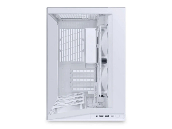 Računalniško ohišje Lian Li O11 Dynamic Mini V2 Flow, ATX, Midi-Tower, kaljeno steklo, belo